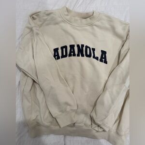 Adanola Cream Crewneck Sweater